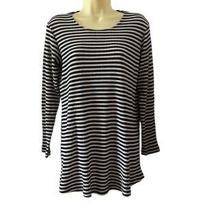 Dividends Maternity Striped Knit Top Woman Size Medium Vintage Y2K